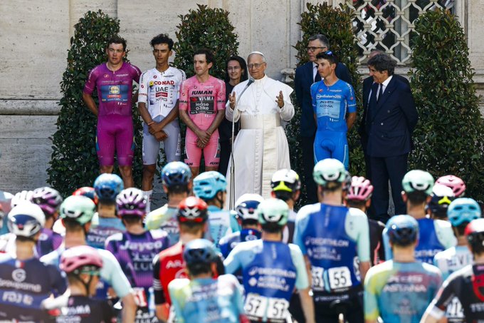 giro d'italia 2025 papa